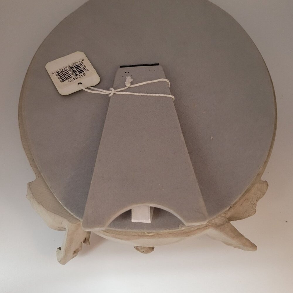 Raz Imports Distressed Birds Oval Resin Mirror Standing 8.5'' Gray New - Picture 9 of 11
